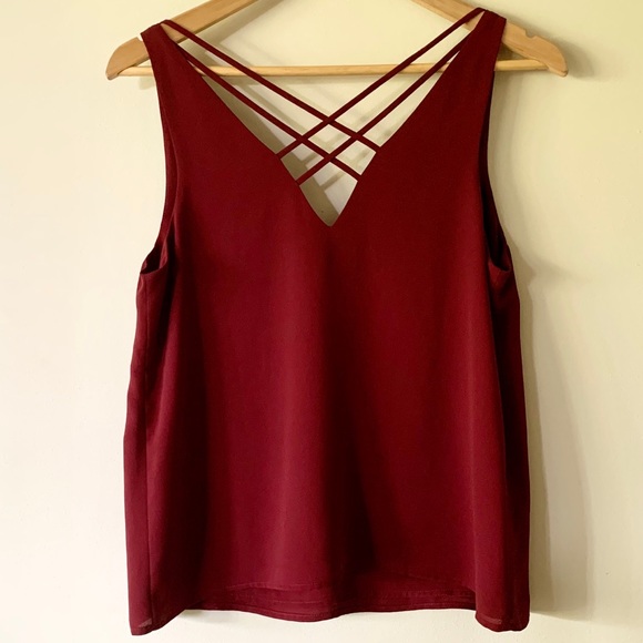 CLOSING SALE! 
🎉HP!!🎉 EXPRESS | Maroon Red Tank Top - Picture 2 of 3